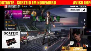 DOMINGOU | FREE FIRE + GIFT CARD | PARTICIPE E GANHE