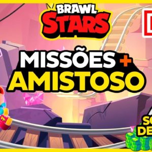 🔴BRAWL STARS AO VIVO | MISSÕES + AMISTOSO COM INSCRITOS | SORTEIO DE GIFT CARD