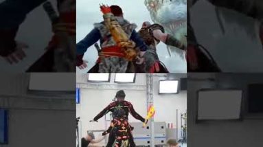 God of War (2018) Antes e depois dos Efeitos Especiais! #shorts #godofwar #vfx #cgi