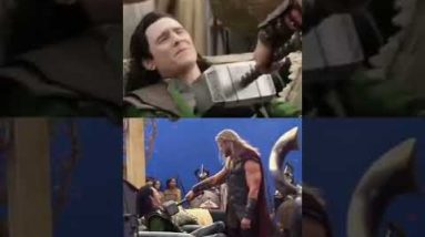 Realidade das cenas Thor e Loki em Ragnarok | Por trás das câmeras. #behindthescenes #shorts #thor