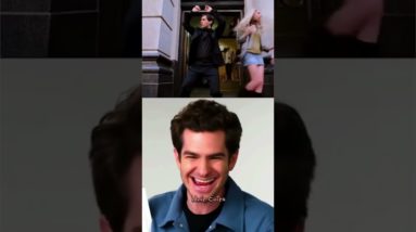 Andrew e Tobey em seu melhor momento! #sorts #spiderman #andrewgarfield #tobeymaguire #tobeysdance