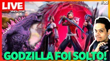 🔴FORTNITE AO VIVO | GODZILLA EM TODAS AS PARTIDAS | COD 'NERDVINGADOR' #ad VT