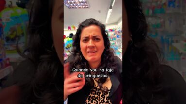 Quando vamos à loja de brinquedos!😱🙆🏻‍♂️🤣🧸🪀