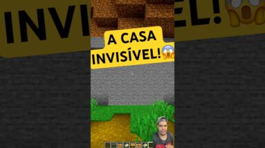 Ele fez uma construção invisível!😱🧱🎮🕹️