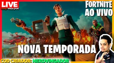 🔴FORTNITE AO VIVO | NOVA TEMPORADA INSANA | COD 'NERDVINGADOR' #ad