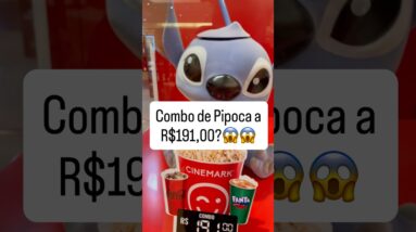 COMBO DE PIPOCA A R$191,00?😱 Qual sua opinião?📝